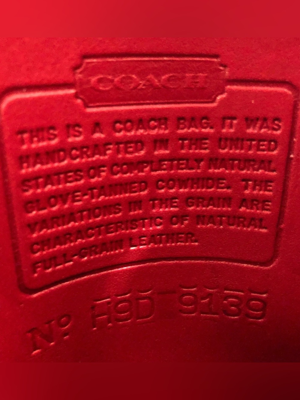 Coach Vintage Bellini Zip 9139 Red Leather Crossbody Bag Made In USA 1999 - Picture 3 of 10